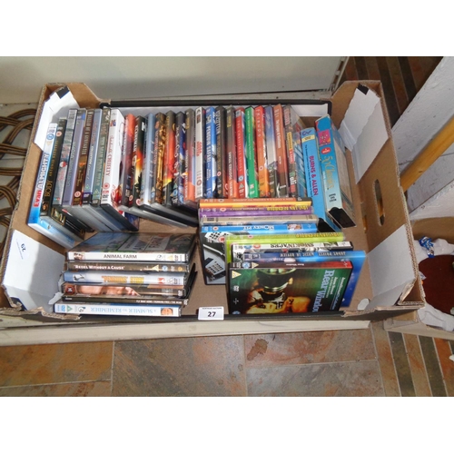 27 - Box of 40+ DVDs