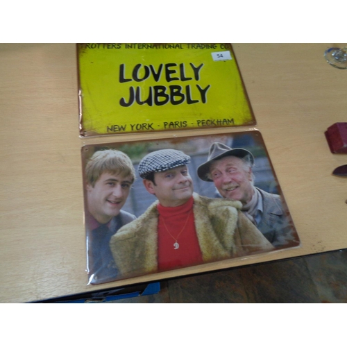 54 - 2 Only Fools & Horses Tin Signs (8