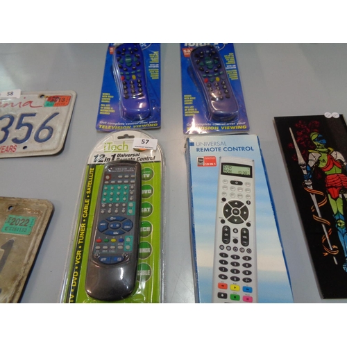 57 - 4 Universal Remote Controls