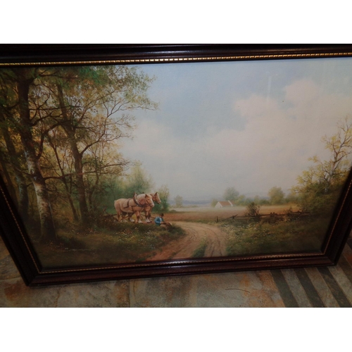 60 - Large Framed Horse Print (24