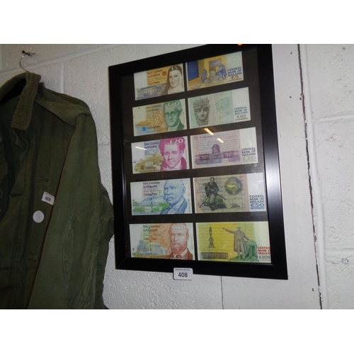 408 - Lot of Punt Notes Prints in Frame