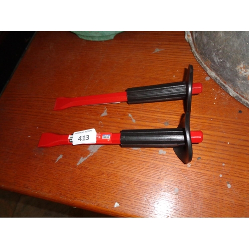 413 - 2 New Bolster Chisels