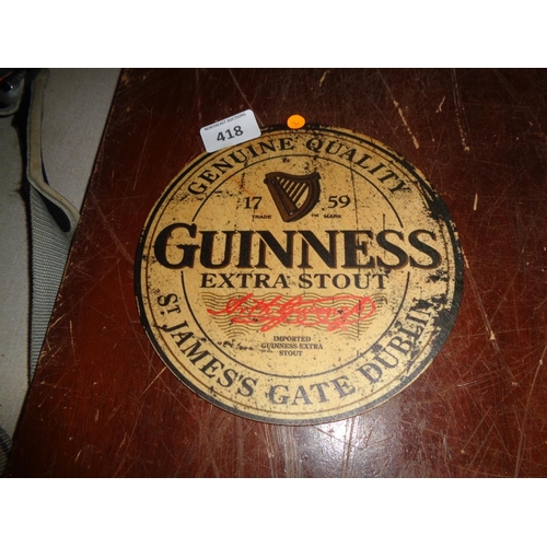 418 - Guinness Wooden Wall Plate