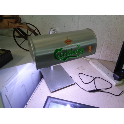 425 - Carlsberg Counter Light with Ordinary & UV Light