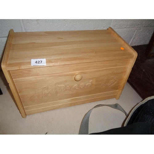 427 - Wooden Bread Bin