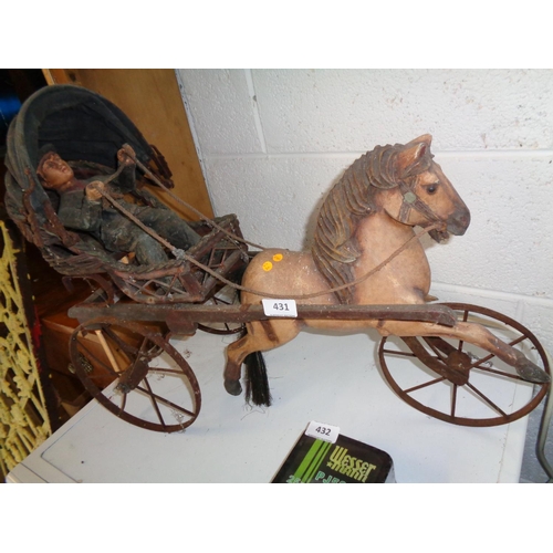 431 - Antique Horse & Cart for Restoration