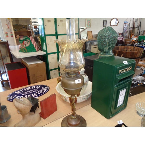 46 - Vintage Oil Lamp