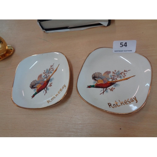 54 - West Highland Pottery Ashtrays x 2