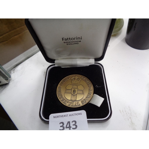 343 - Ulster Royal Architectural Society Centenary Medal 1896-1996