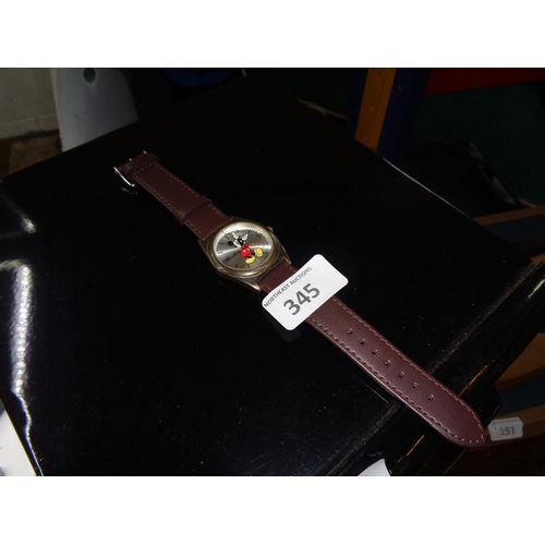 345 - Original Mickey Mouse Wrist Watch (pwo)