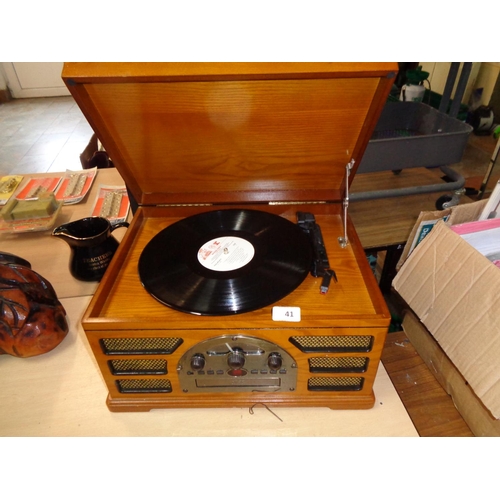 41 - Record Player/CD/Radio (parts or repair only)