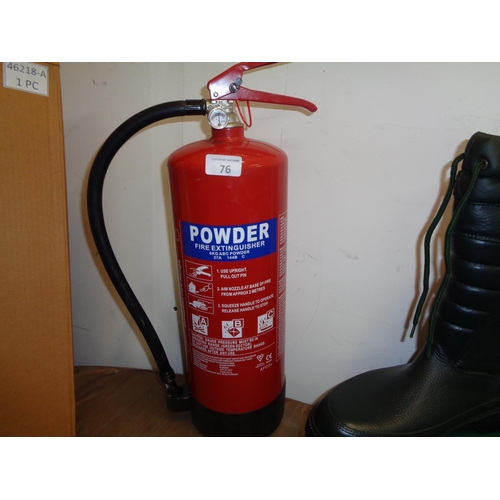 76 - New Fire Extinguisher (Powder)