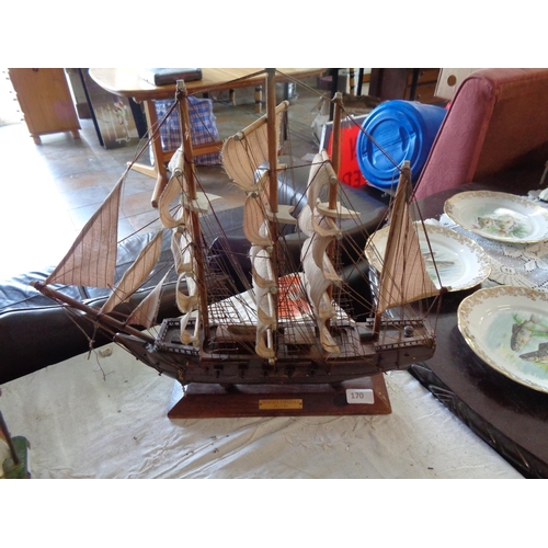 170 - Large Sailing Ship Model