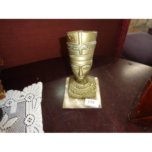 179 - Heavy Brass Nefertiti