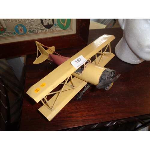 187 - Tinplate Aeroplane