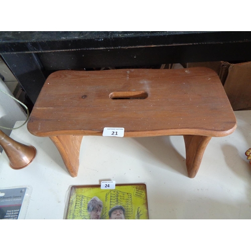 21 - Vintage Wooden Stool