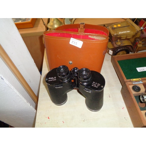 215 - Set of Binoculars in Case (10 x 50)