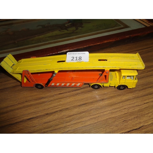 218 - Matchbox Superkings 1971 Car Transporter Model