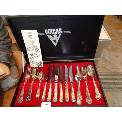 61 - Viners Cutlery Set