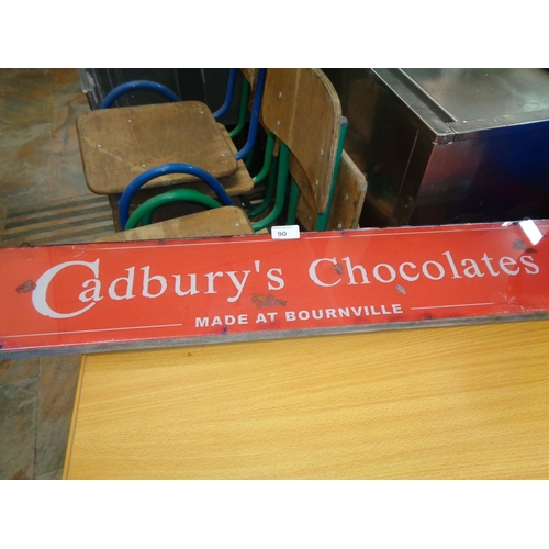 90 - Cadburys Choclolate Original Shop Sign (31