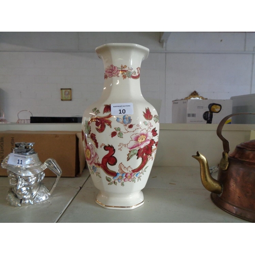 10 - Large Masons Red Mandalay Vase (12