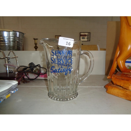 16 - Senior Service Pub Water Jug