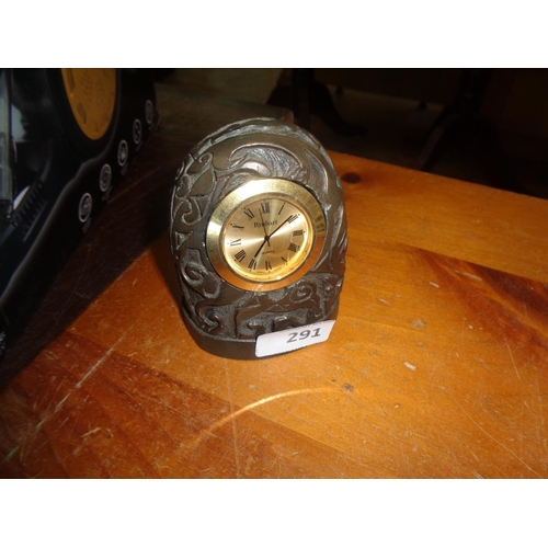 291 - Celtic Arts Quartz Mantle Clock