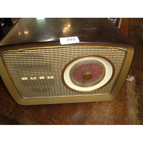 292 - Vintage Bush Radio (untested)