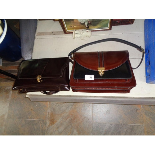 31 - 2 Leather Ladies Handbags