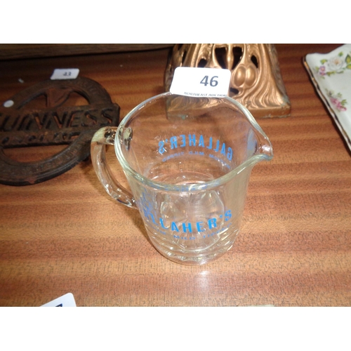 46 - Original Gallahers Pub Water Jug