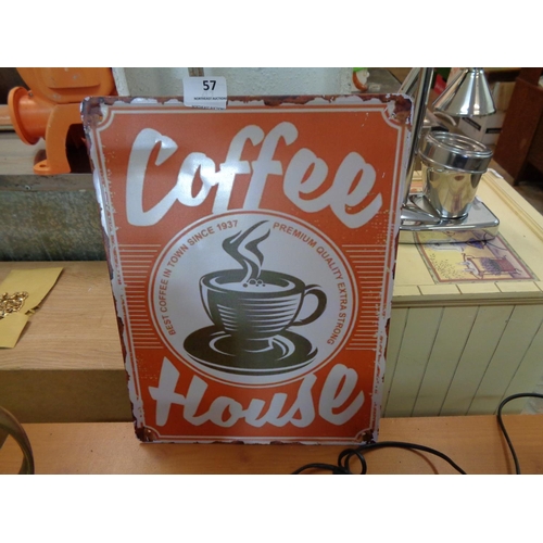 57 - Coffee Tin Sign (12