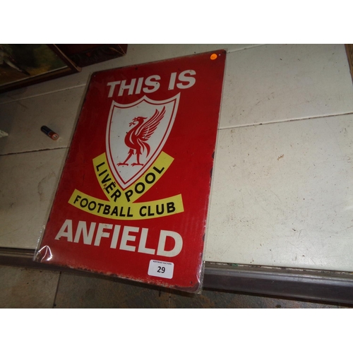 29 - Liverpool Tin Sign