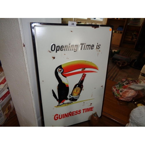 38 - Guinness Tin Sign (2ft x 16