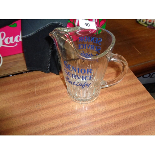 40 - Original Senior Service Pub Jug