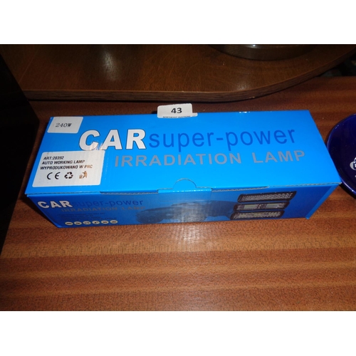 43 - New Car Irradiation Lamp