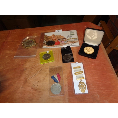 82 - Assorted Collection of Coins & Medals