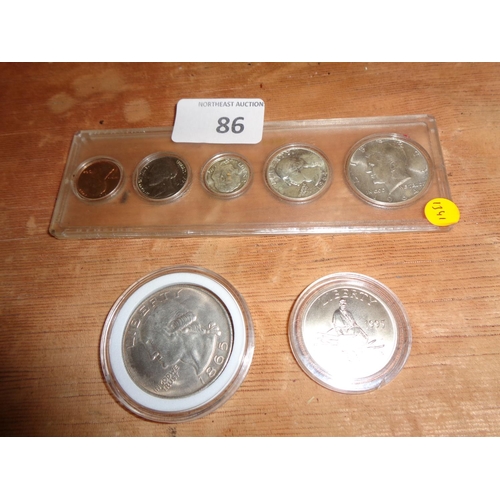 86 - Lot of USA Collectable Coins