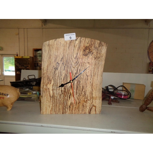 9 - Spalted Beech Clock (w)