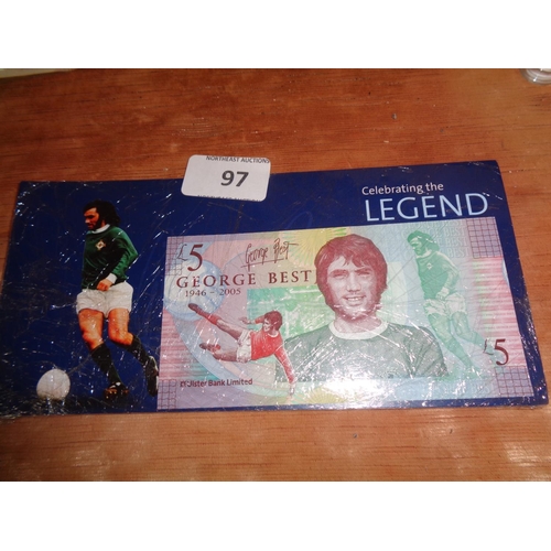 97 - George Best £5 Note