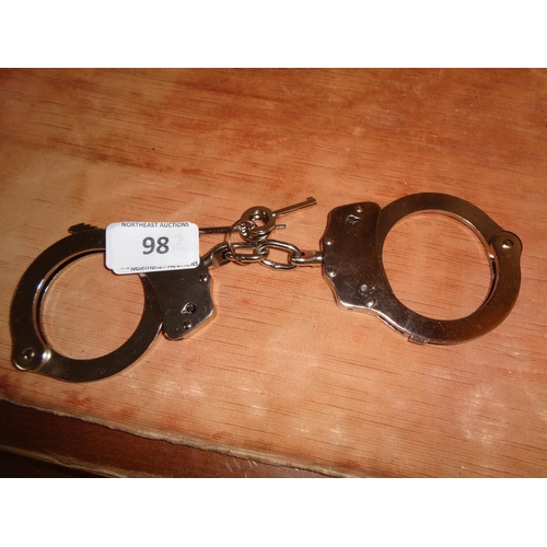 98 - Pair of Handcuffs with Keys