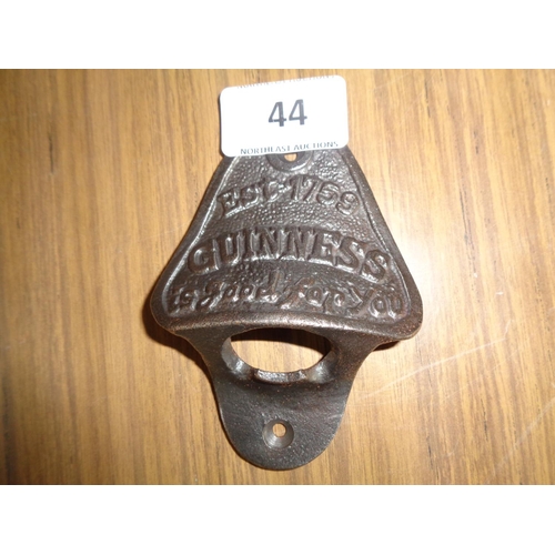 44 - Wall Mountable Guinness Bottle Opener