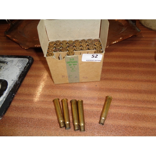 52 - Box of Spent 303 Bullet Cartridges