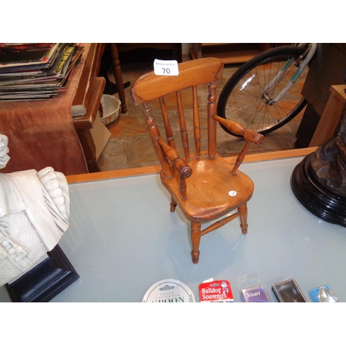 70 - Apprentice Piece - Farmhouse Carver Chair (early 1900s)