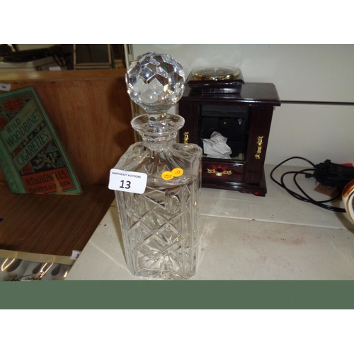 13 - Crystal Brandy Decanter