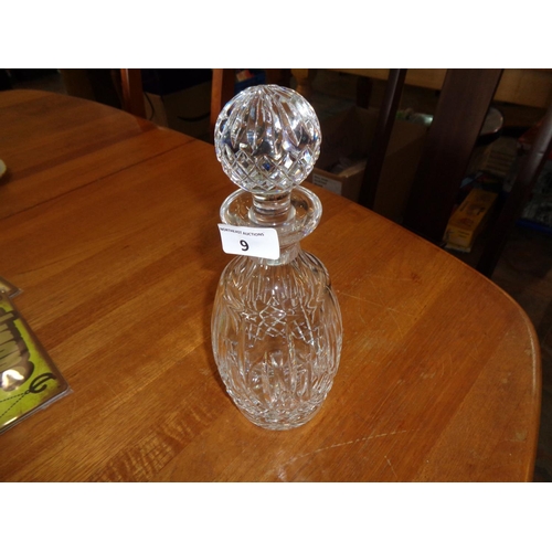 9 - Waterford Crystal Decanter (immaculate)