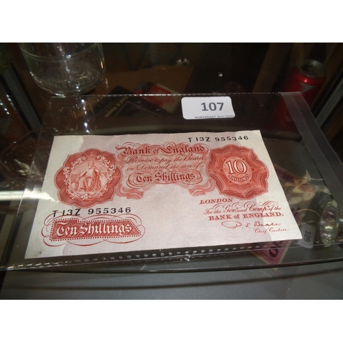 107 - 10 Shilling Note