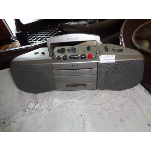 178 - Sony Radio/Cassette Player