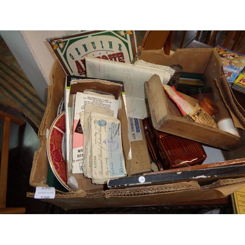 190 - Box of Vintage Memoribilia etc..