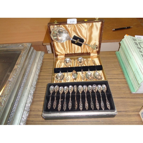 219 - 2 Sets of Silver Plated Cutlery