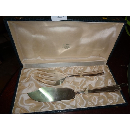 227 - Silver Plated French Serving Set